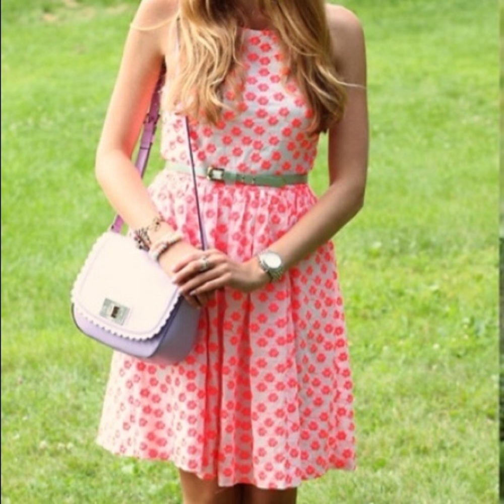 NWT $168 J.CREW embroidered floral racer dress 00